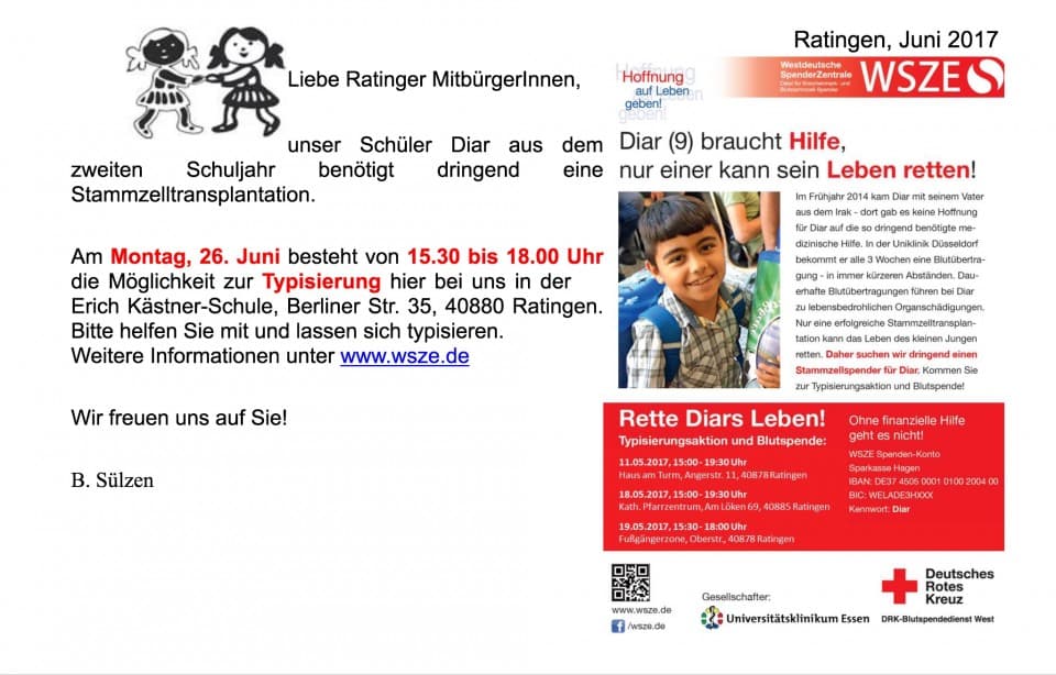 Stammzellspender gesucht!